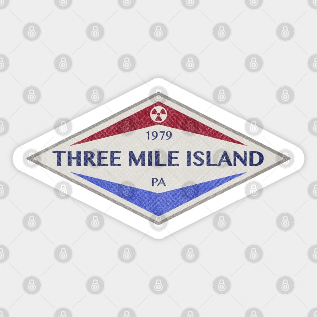 Three Mile Island 1979 (Distressed) Sticker by NeuLivery